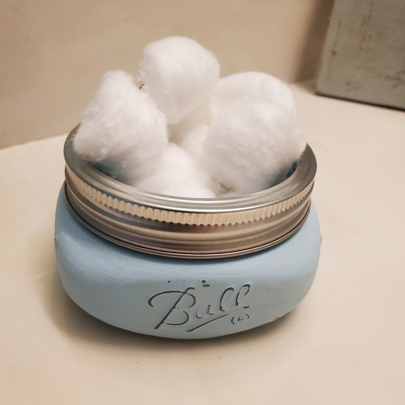 Ball jar Batroom accessories in light blue - Picture 5 of 7